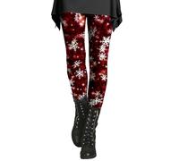 Generisch Leggings de Navidad con calendario de Adviento suave y delgado, Rosa intenso., 4XL