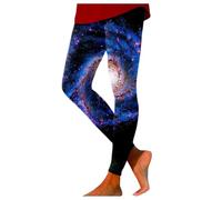 Generisch Leggings Galaxy para mujer, disfraz de galaxia, disfraz de espacio, colorido, leggings de planeta, vestuario, disfraz de espacio, largos, batik, pantalones de yoga, galaxia, disfraz de yoga,