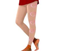 Generisch Leggings sin costuras para mujer, cintura alta, yoga, fitness, deportes, entrenamiento, correr, cómodas, transpirables, para educar el cáncer de mama, beige, S