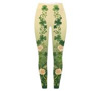 Generisch Leggings térmicos informales para mujer con estampado festivo, pantalones de punto elásticos ultrasuaves para el día a día, oficina, vacaciones, vacaciones, ropa informal cómoda para