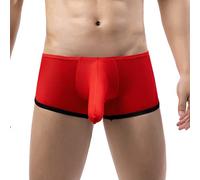 Generisch Lencería erótica para hombre calzoncillos tipo bóxer con bolsa a granel transparente calzoncillos bóxer de cintura baja transparentes calzoncillos de cintura baja gay, ropa interior