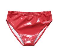 Generisch Lencería mujeres alta herida cadera brillante atractivo color brillante ropa interior espejo lencería, rojo, XL