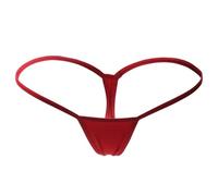 Generisch Lencería sexy para mujer, tanga de cintura baja, invisible, cómoda, mini tanga para uso diario, lencería femenina, rojo, XL