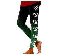 Generisch Leotardos de cintura alta para mujer, con texto en inglés "St Patricks Day" para mujer, para entrenamiento de levantamiento de caderas, pantalones de yoga, Verde oscuro., L