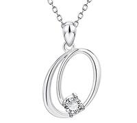 Generisch Letra colgante mujer cadena inglés 25 regalo joyería collares cadena nombre y colgante turquesa collar perlas, metal, Sin gemas