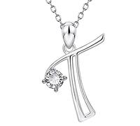 Generisch Letra colgante mujer cadena inglés 25 regalo joyería collares cadena nombre y colgante turquesa collar perlas, metal, Sin gemas