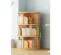 Generisch Librería giratoria 360° - Moderna estantería acrílica de 3/4/5/6 niveles para oficina, salón, estudio, dormitorio, estantería de esquina multifuncional