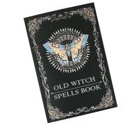 Generisch Libro de hechizos Spells Journal, cuaderno antiguo de hechizos auténticos, suministros para brujas, Halloween, vintage Journal, folleto para Navidad