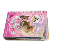 Generisch Libro de pegatinas - Lindos juguetes de scrapbooking | Pegatinas estéticas para gatos y perros | Regalo de actividad para niños y niñas, hogar, interacción entre padres e hijos, cumpleaños