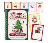 Generisch Libro de tarjetas de regalo de Navidad, cuaderno para tarjetas de | Libro de tarjetas de regalo universitarias para adultos, adolescentes, niños, oficina, escuela, dormitorio