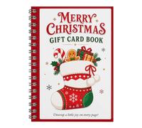 Generisch Libro de tarjetas de regalo de Navidad, cuaderno para tarjetas de | Libro de tarjetas de regalo universitarias para adultos, adolescentes, niños, oficina, escuela, dormitorio