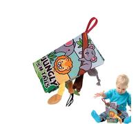 Generisch Libro de tela | Libros de tela, diseño de animales, actividad de aprendizaje, juguete de viaje para niños de 0 a 3 años, cochecito de bebé coche cuna