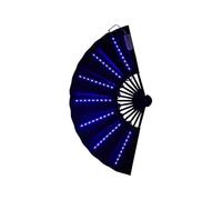 Generisch Light Up Folding Fan Dancing Led Hand Fan Stage Performance Props, 25,2 x 12,99 pulgadas, accesorio de club nocturno, para bodas, discotecas, herramientas de enfriamiento de clima caliente