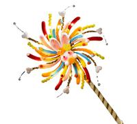 Generisch Limpiador de pipas DIY Decoración de luz Happy New Year Ornament para adultos, niños, estudiantes, adolescentes, hogar, fiestas, molinillos de viento