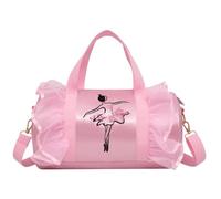 Generisch Linda bolsa de baile de ballet para, vestido, bolso de baile, personalizado para niñas, bailarina, bolsa de viaje, bolsas de bebé conjunto de niños, Rosa., talla única