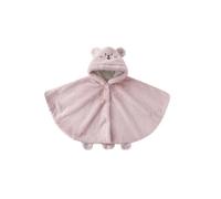 Generisch Linda capucha para niños abrigo de invierno grueso polar similar a un poncho con lindo para bebés niños pequeños, Rosa claro., 3-6 meses