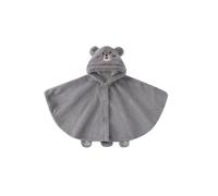 Generisch Linda capucha para niños abrigo de invierno grueso polar similar a un poncho con lindo para bebés niños pequeños, gris, 6-12 meses