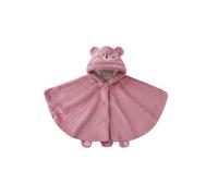 Generisch Linda capucha para niños abrigo de invierno grueso polar similar a un poncho con lindo para bebés niños pequeños, Rosa., 5-6 años