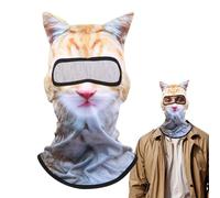 Generisch Linda máscara de esquí con orejas, máscaras de animales para adultos | Máscara transpirable con orejas de animales - Cabeza de protección solar y cubierta facial completa para camping de