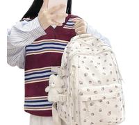 Generisch Linda mochila para niñas, linda mochila universitaria, mochila escolar grande, organización y almacenamiento para niños, mujeres, intermedio, Navidad, cumpleaños, viajes