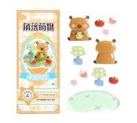 Generisch Lindas pegatinas 3D - 7,87 pulgadas 3D Crystal Embossed Stickers | DIY Miniature Cartoon Animal Shaped Sticker Set | DIY Assembly for Children Craft Decoration Desktop Ornament. Paper PVC