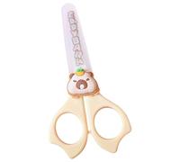 Generisch Lindas tijeras para niños, dibujos animados capibara, tijeras redondas de jardín de infantes, pequeña escuela primaria, herramienta de corte de scrapbooking, accesorios con mango deslizante