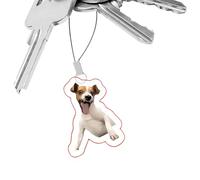 Generisch Lindo encanto para teléfono móvil | Correa de cordón para teléfono móvil - gato perro emoticono llavero llavero para mochila bolsa, Siehe Beschreibung, Acrílico, Ver descripción