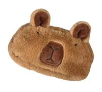 Generisch Lindos estuches para lápices - Estuche de plumas de peluche Capybara - Bolsillo grande con cremallera Estética para niñas Mujeres Adolescentes Estudiantes Niños Escuela Universidad Lecciones