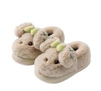 Generisch Lindos mocasines para mujeres y niños, de dibujos animados, de algodón, cálidas y cómodas, lindas zapatillas de animales de interior, a, 25/26 EU