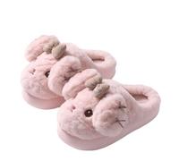 Generisch Lindos mocasines para mujeres y niños, de dibujos animados, de algodón, cálidas y cómodas, lindas zapatillas de animales de interior, R, 27/28 EU