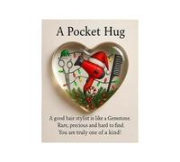 Generisch Little Pocket Christmas Hug Decor | 2D Acrylic Small Card Pocket Keepsake for Home, Relationships, Women, Barber, Hair Estilist, Party, Graduation, Birthday, Christmas, Travel, Luggage Gift