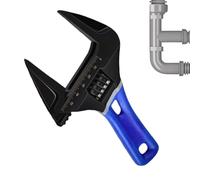 Generisch Llave de boca ancha ajustable, pequeñas herramientas de reparación | Llave de tubo portátil de vástago corto - para casa, apartamento, baño, cocina, grifo sanitario, dispositivo, maquinaria