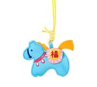 Generisch Llavero colgante - joyas con símbolo de la suerte | Año chino del caballo llavero colgante, para mochila, mochila escolar, para teléfono móvil, novia, familia, amigos, parejas,
