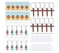 Generisch Llavero con colgante, regalo religioso de Jesús, llavero para fiesta, novedad | figura de Jesús en miniatura colgante con cadena - para adolescentes, niños, niñas, familia