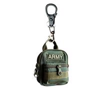 Generisch Llavero de bolsillo | Mochila Forma Cremallera | Monedero Llavero Colgante,Para Escuela Viajes Actividades Al Aire Libre Universidad Trabajo Gimnasi, Verde militar., Siehe Beschreibung