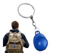 Generisch Llavero de casco de malla | BAUER -PARTY - Favores miniatura, casco de construcción, sombrero de seguridad, llavero para premios de cumpleaños, azul, Siehe Beschreibung