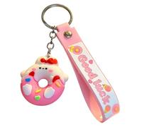 Generisch Llavero de dibujos animados | Donut Cartoon Bolsillos Charm - Decoración para monederos, llaveros y bolsos, para mujer, hombre, estudiante, de viaje, maletín, , escuela