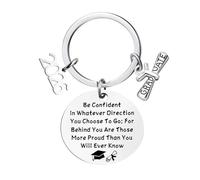 Generisch Llavero de graduación - acero inoxidable 5 x 2,8 cm | recuerdo de graduados universitarios | colgante de recuerdo de graduación para logros académicos, regalos conmemorativos, c, Siehe