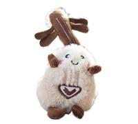 Generisch Llavero de guitarra | Llavero acolchado para guitarra, péndulo de 15 cm, bolsillos colgantes, accesorio decorativo, joyas de para todos los monederos, Beige Ojos Abiertos, Siehe