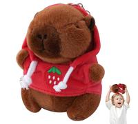 Generisch Llavero de Juguete de Peluche de Capybara, Adorable de Peluche, Accesorio de muñeca de Animales, decoración de Peluche para niña