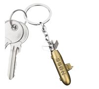 Generisch Llavero de submarino - Llavero 3D Vintage de Metal, Mini modelo de submarino, soporte de cadena de colgante duradero, accesorio decorativo regalo | Clásico U - para hombre, Gu Qing, Siehe