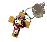 Generisch Llavero en forma de figura de muñeca, llavero de Jesús 2 de material acrílico como llavero | Hecho a mano decoración del hogar bendición colgante de bolsillo | Para el, Siehe