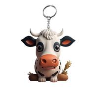 Generisch Llavero personalizado, regalo de vaca para novio, llavero de plástico para coche, moto, regalo para mujeres, hombres, jóvenes, mejor amiga, familiares, colegas, parejas, J.