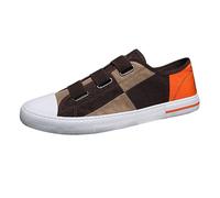 Generisch Loafer Zapatillas de lona para hombre, de verano, transpirables, ligeras, modernas, planas, cómodas, informales, para correr, para caminar, talla 39-41,5 EU, naranja, 41.5 EU