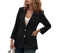 Generisch Longblazer Mujer Deportiva Oversize Tailliert Lang Große Größen Anzug Jacke Mode Female Festlich mit Tasche Vintage Arbeit Blazer Jacke für die Arbeit Langärmelige Businessjacke