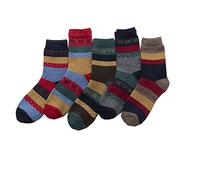 Generisch Los calcetines de los hombres 39-42 lana par calcetín suave para las mujeres calcetines coloridos señoras puntos, multicolor, Talla única