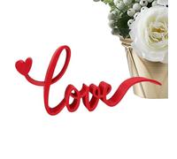 Generisch Love Sign Blocks - Love Sign Table Top Decor | Red Letter Design Tischop Decor, for Centerpieces Party Celebration Room Bedroom Office Hotel Dining
