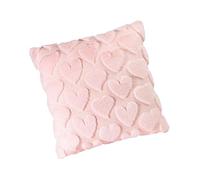 Generisch Love Throw Pillow Case - 17.72 inch Pink Love Pillow | Tufted Loves Decor - Romántica Decorative Soft Pink Tufted Cushion Cover for Sofá, Bed or Home Valentine Gift Use for Couples