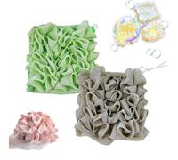 Generisch Luffa - Manopla de baño para jabonera, 2 en 1, combinación de manoplas de ducha de malla exfoliante para gel de ducha (2psc-i,talla única)