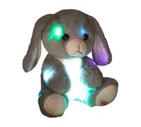 Generisch Luz nocturna de peluche en forma | 25 cm juguete coleccionable suave cojín de peluche - conejo de tela | para niñas y niñas así como la habitación de los niños en el hogar y el salón